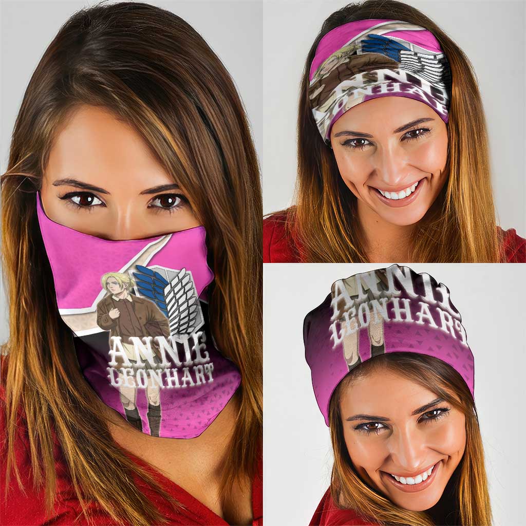 Annie Leonhart Attack on Titan Neck Gaiter Anime Preppy Streetwear Style