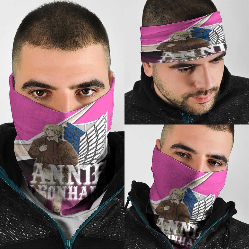 Annie Leonhart Attack on Titan Neck Gaiter Anime Preppy Streetwear Style