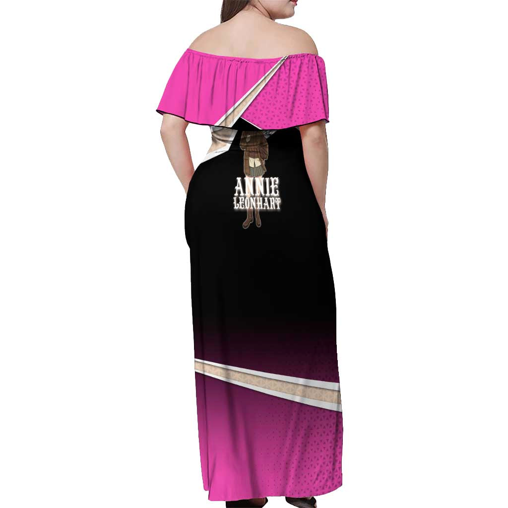 Annie Leonhart Attack on Titan Off Shoulder Maxi Dress Anime Preppy Streetwear Style