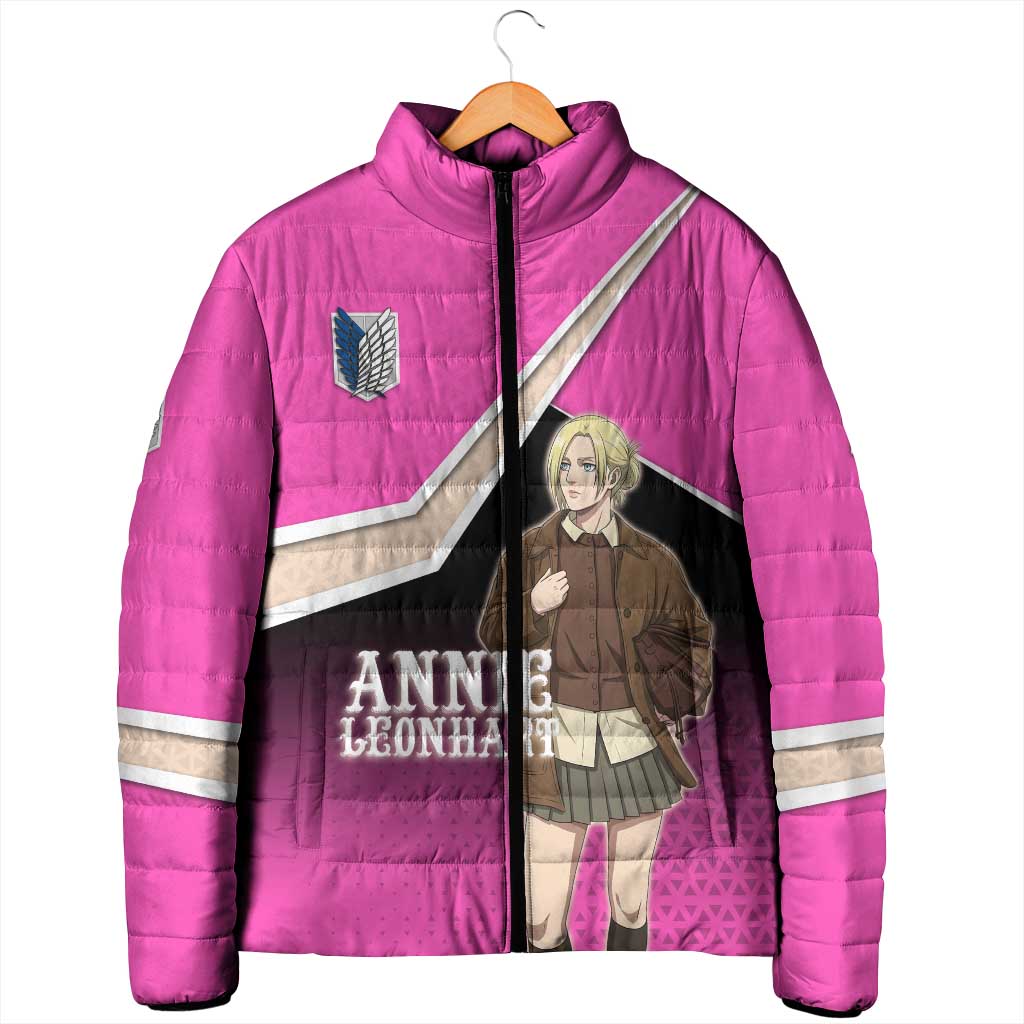 Annie Leonhart Attack on Titan Padded Jacket Anime Preppy Streetwear Style