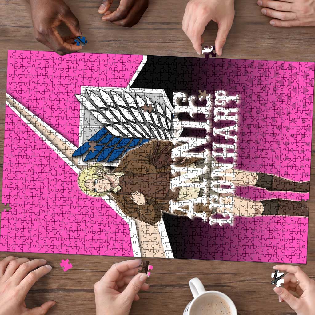 Annie Leonhart Attack on Titan Puzzle Anime Preppy Streetwear Style