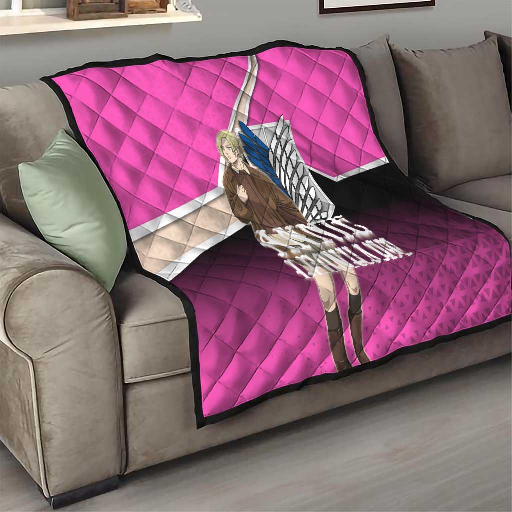 Annie Leonhart Attack on Titan Quilt Anime Preppy Streetwear Style