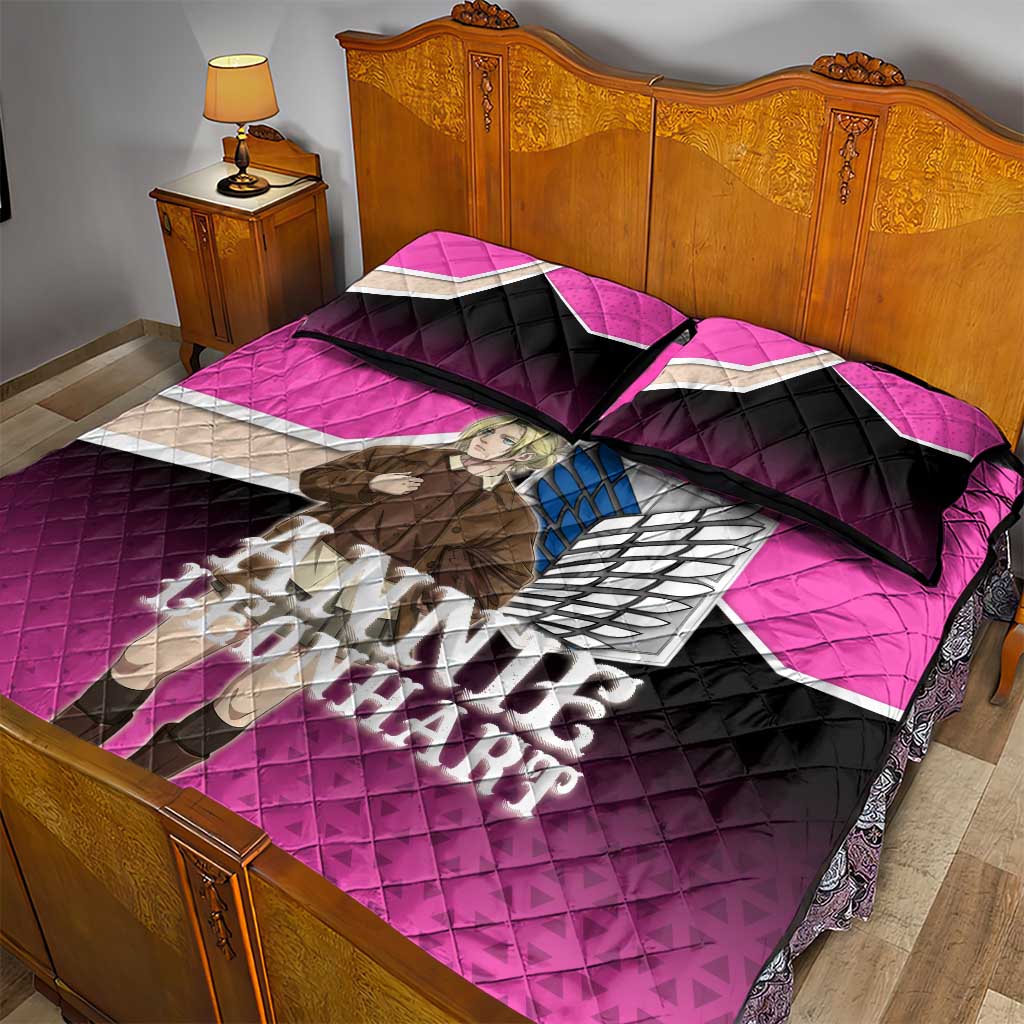 Annie Leonhart Attack on Titan Quilt Bed Set Anime Preppy Streetwear Style