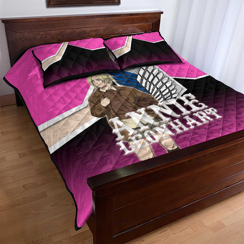 Annie Leonhart Attack on Titan Quilt Bed Set Anime Preppy Streetwear Style