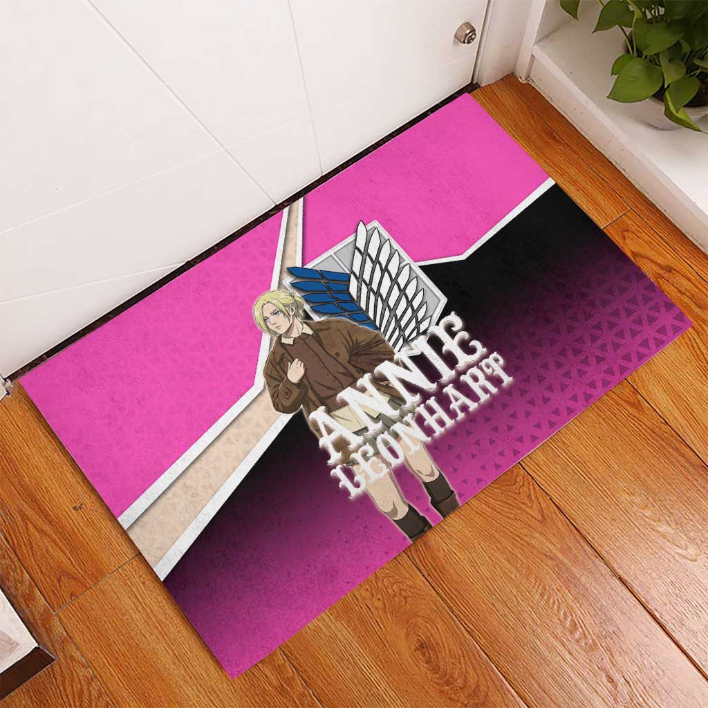 Annie Leonhart Attack on Titan Rubber Doormat Anime Preppy Streetwear Style