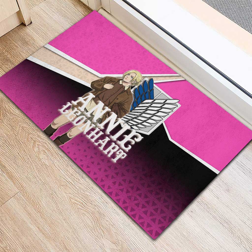 Annie Leonhart Attack on Titan Rubber Doormat Anime Preppy Streetwear Style