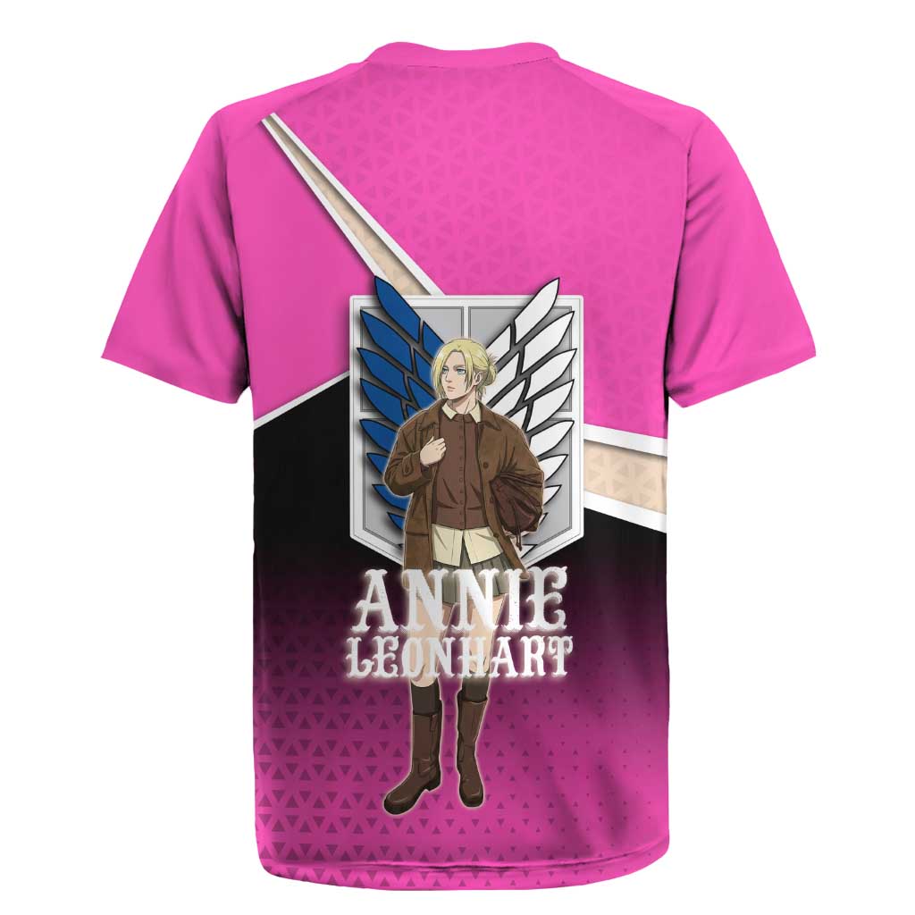 Annie Leonhart Attack on Titan Rugby Jersey Anime Preppy Streetwear Style