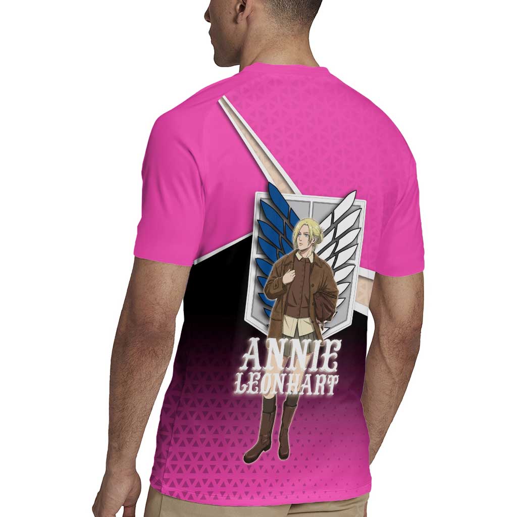 Annie Leonhart Attack on Titan Rugby Jersey Anime Preppy Streetwear Style