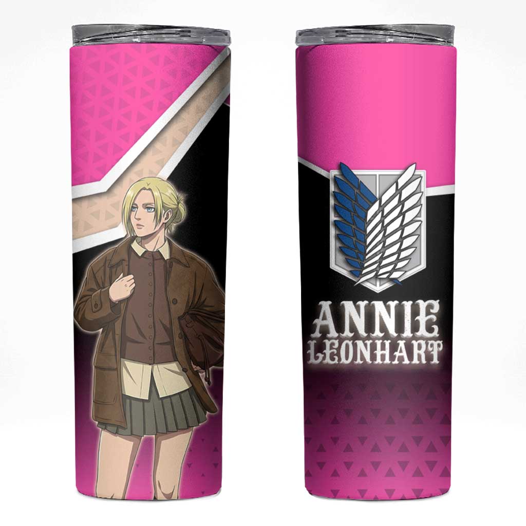 Annie Leonhart Attack on Titan Skinny Tumbler Anime Preppy Streetwear Style