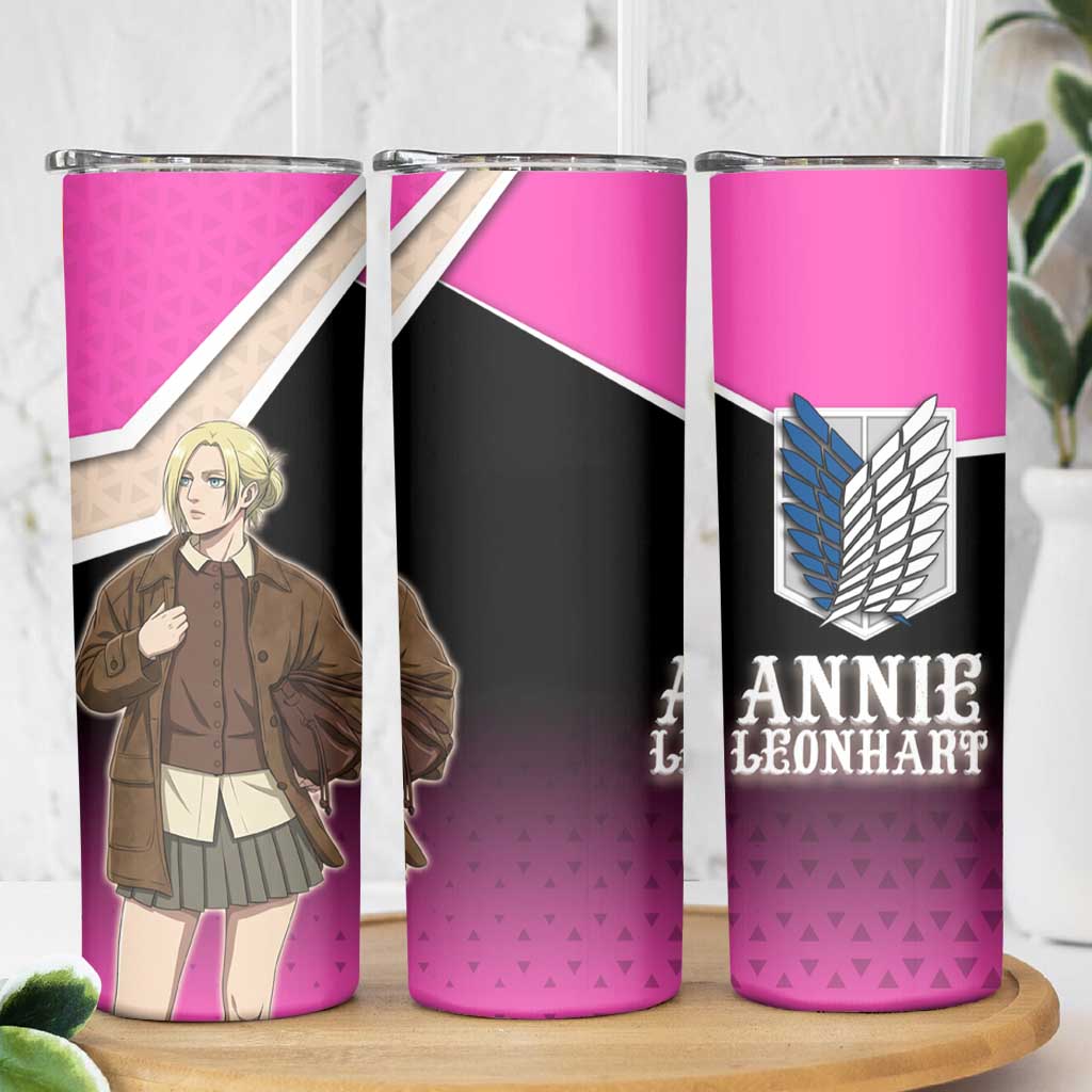 Annie Leonhart Attack on Titan Skinny Tumbler Anime Preppy Streetwear Style