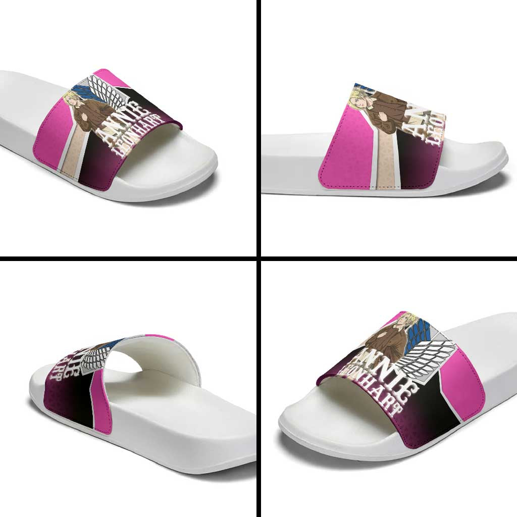 Annie Leonhart Attack on Titan Slide Sandals Anime Preppy Streetwear Style