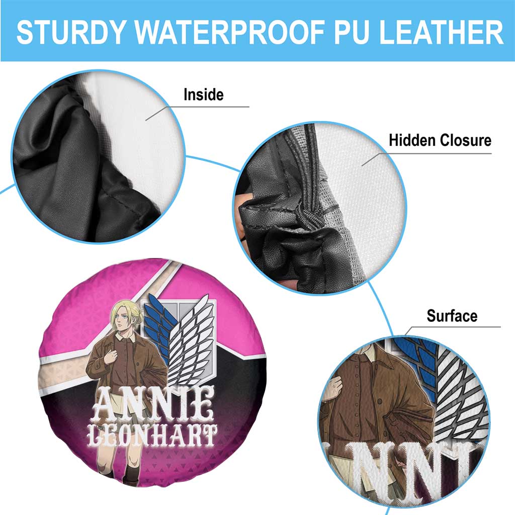 Annie Leonhart Attack on Titan Spare Tire Cover Anime Preppy Streetwear Style