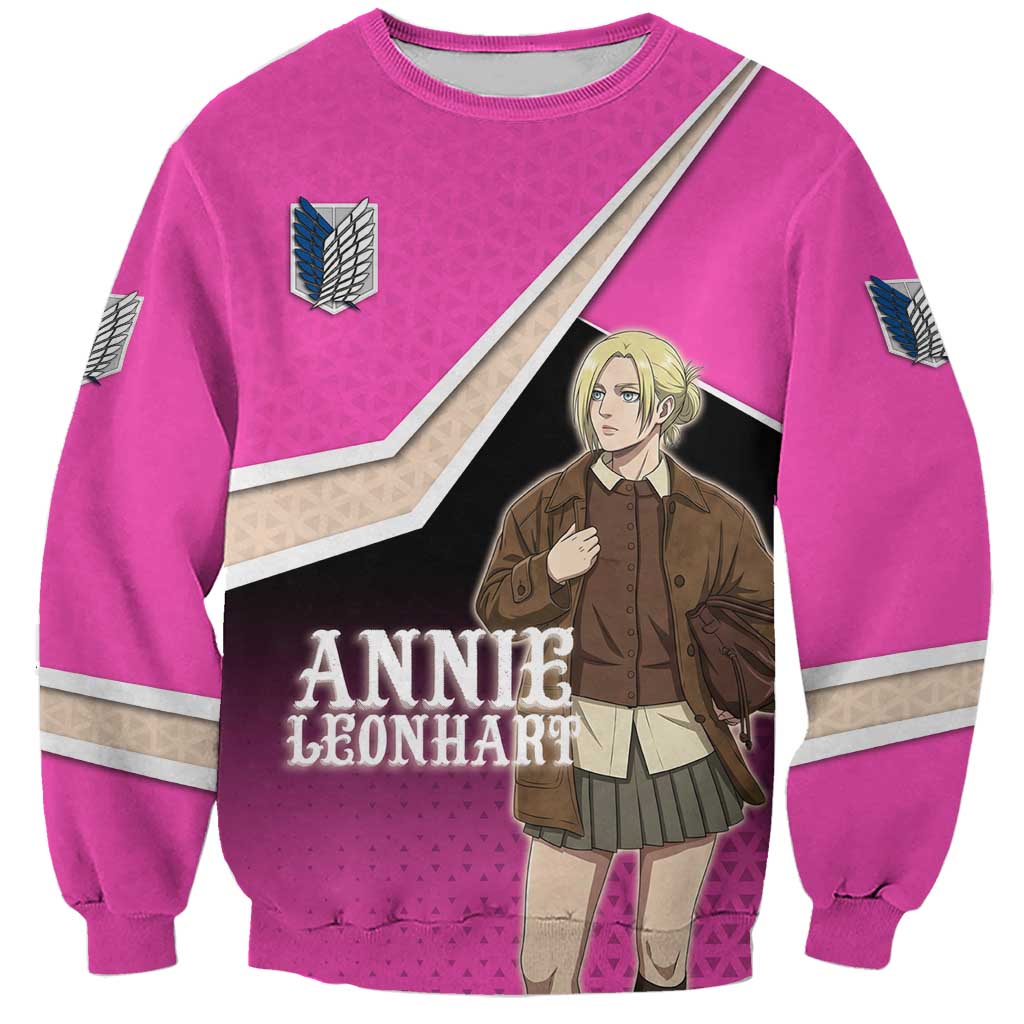 Annie Leonhart Attack on Titan Sweatshirt Anime Preppy Streetwear Style