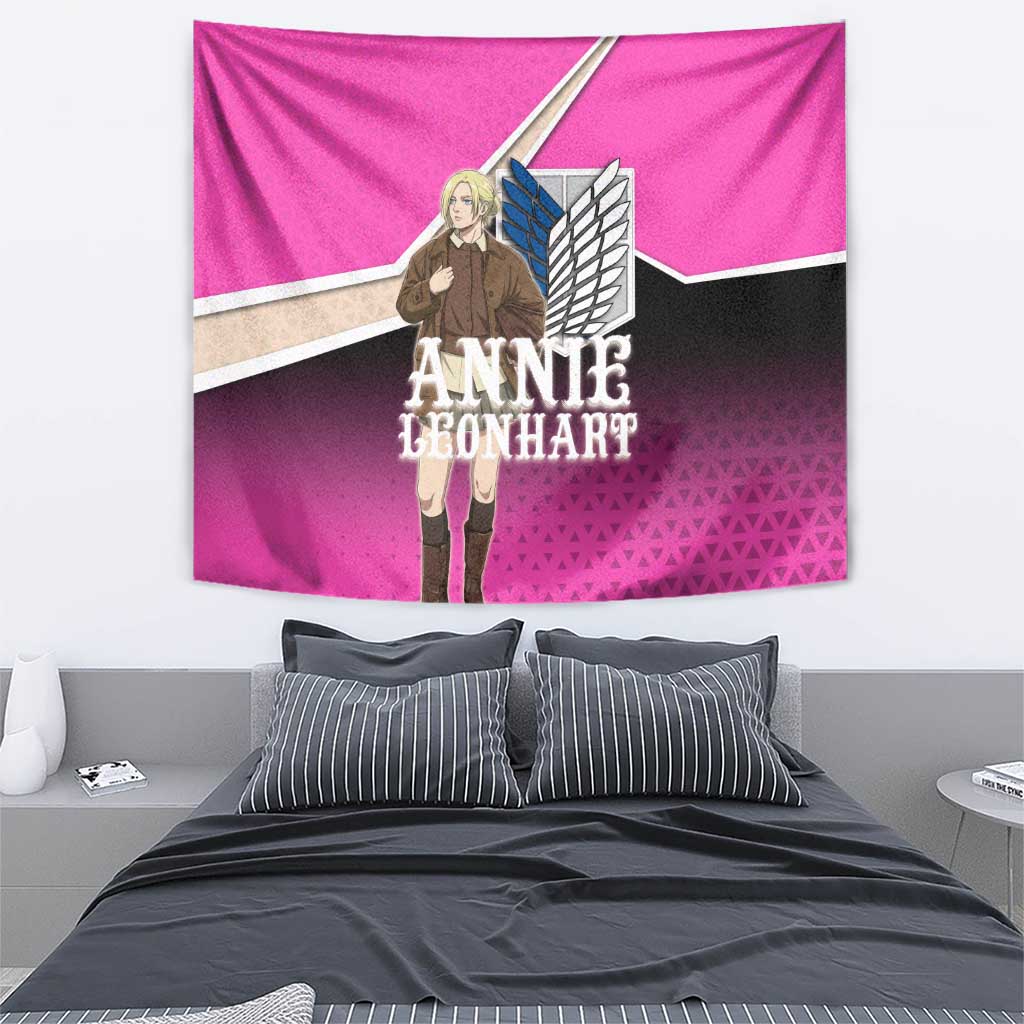 Annie Leonhart Attack on Titan Tapestry Anime Preppy Streetwear Style