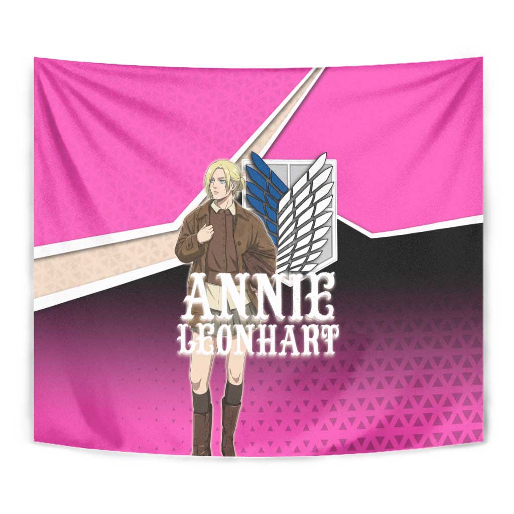 Annie Leonhart Attack on Titan Tapestry Anime Preppy Streetwear Style