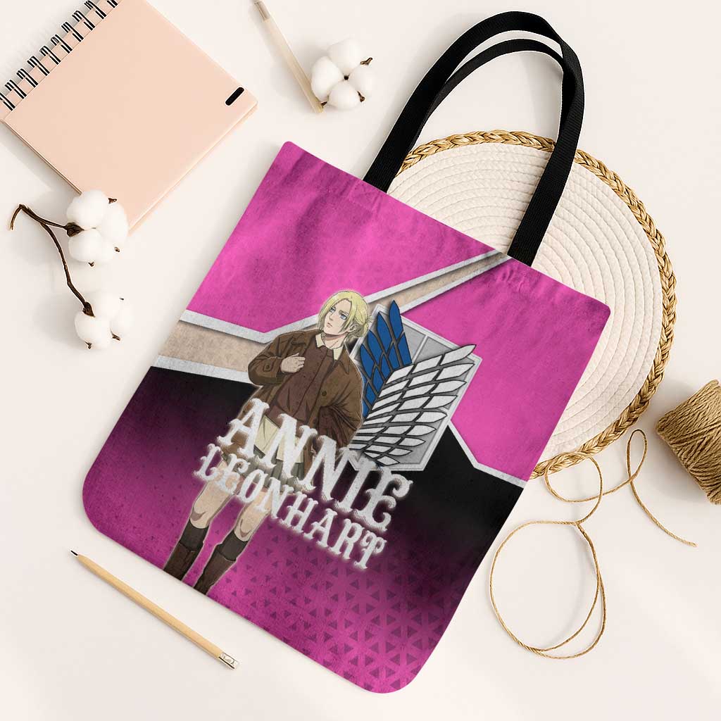 Annie Leonhart Attack on Titan Tote Bag Anime Preppy Streetwear Style