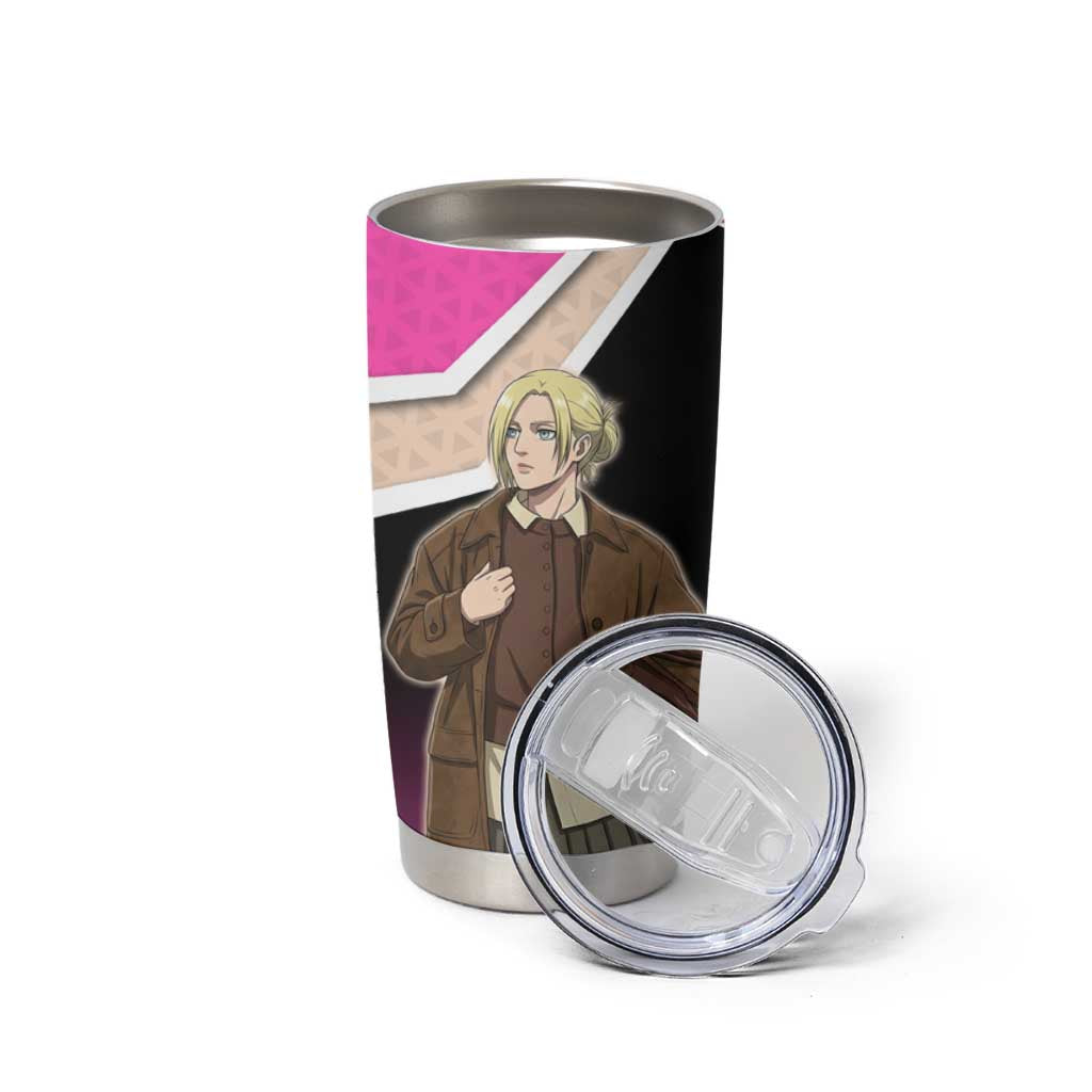 Annie Leonhart Attack on Titan Tumbler Cup Anime Preppy Streetwear Style