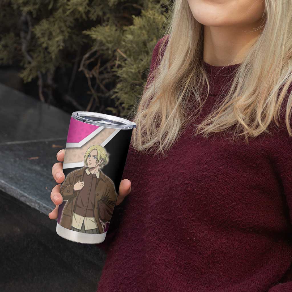Annie Leonhart Attack on Titan Tumbler Cup Anime Preppy Streetwear Style