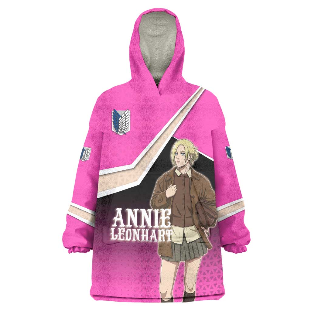 Annie Leonhart Attack on Titan Wearable Blanket Hoodie Anime Preppy Streetwear Style