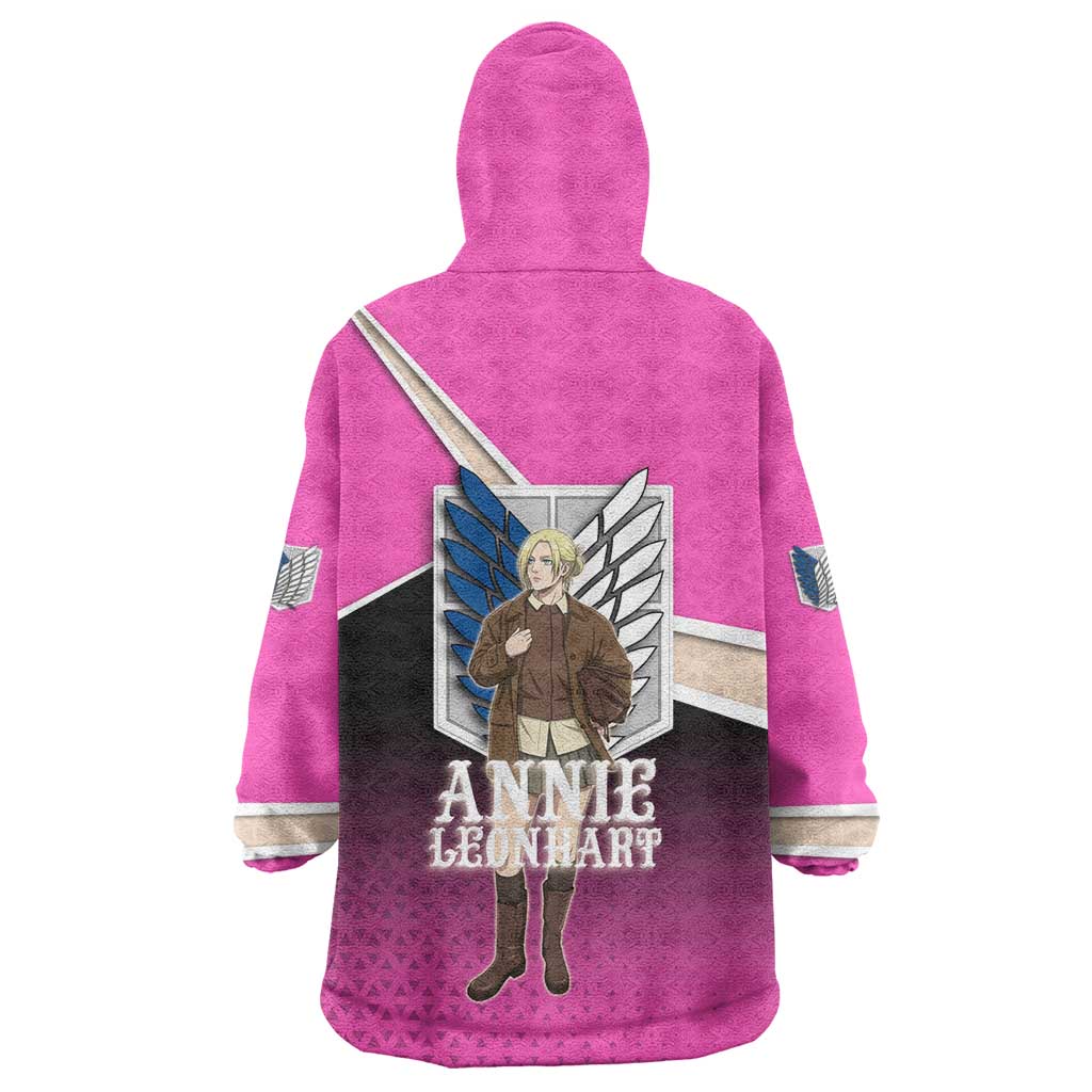 Annie Leonhart Attack on Titan Wearable Blanket Hoodie Anime Preppy Streetwear Style