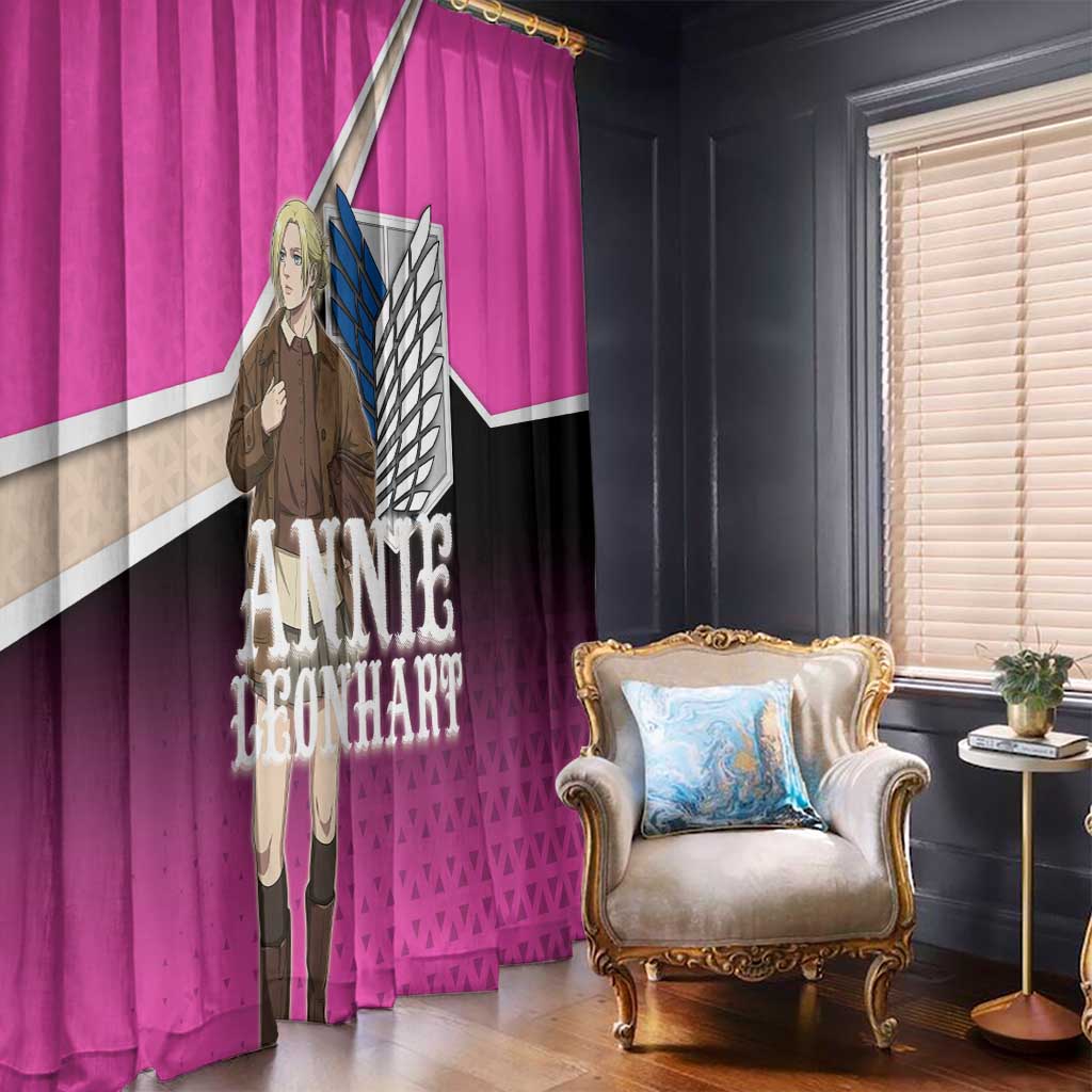 Annie Leonhart Attack on Titan Window Curtain Anime Preppy Streetwear Style