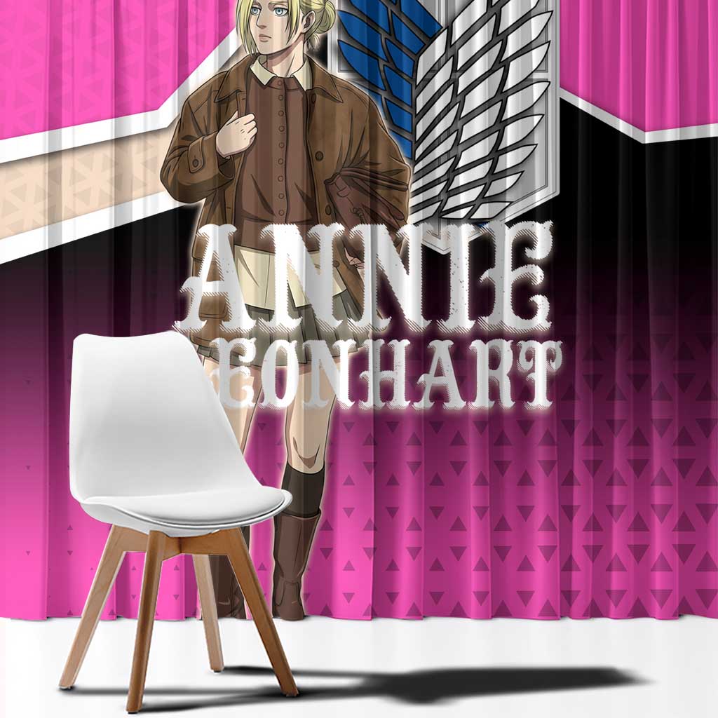 Annie Leonhart Attack on Titan Window Curtain Anime Preppy Streetwear Style