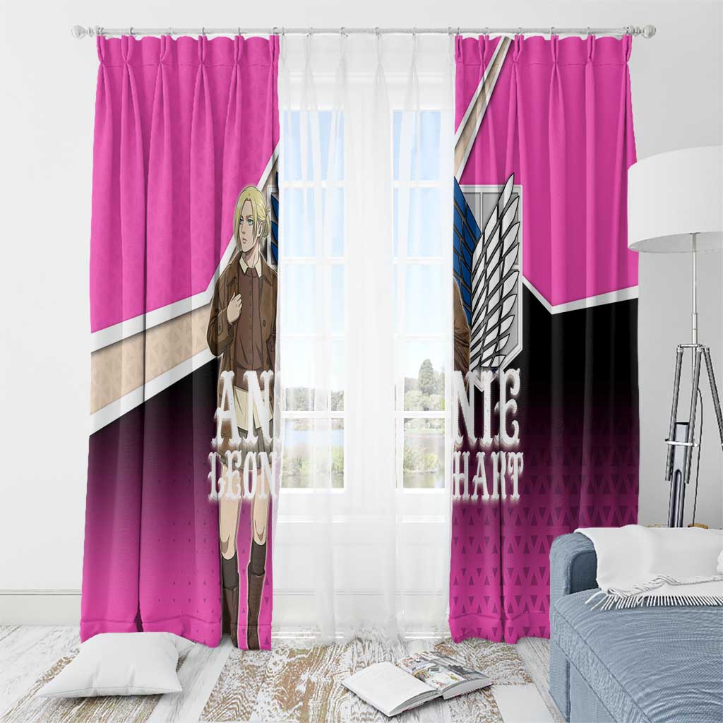 Annie Leonhart Attack on Titan Window Curtain Anime Preppy Streetwear Style