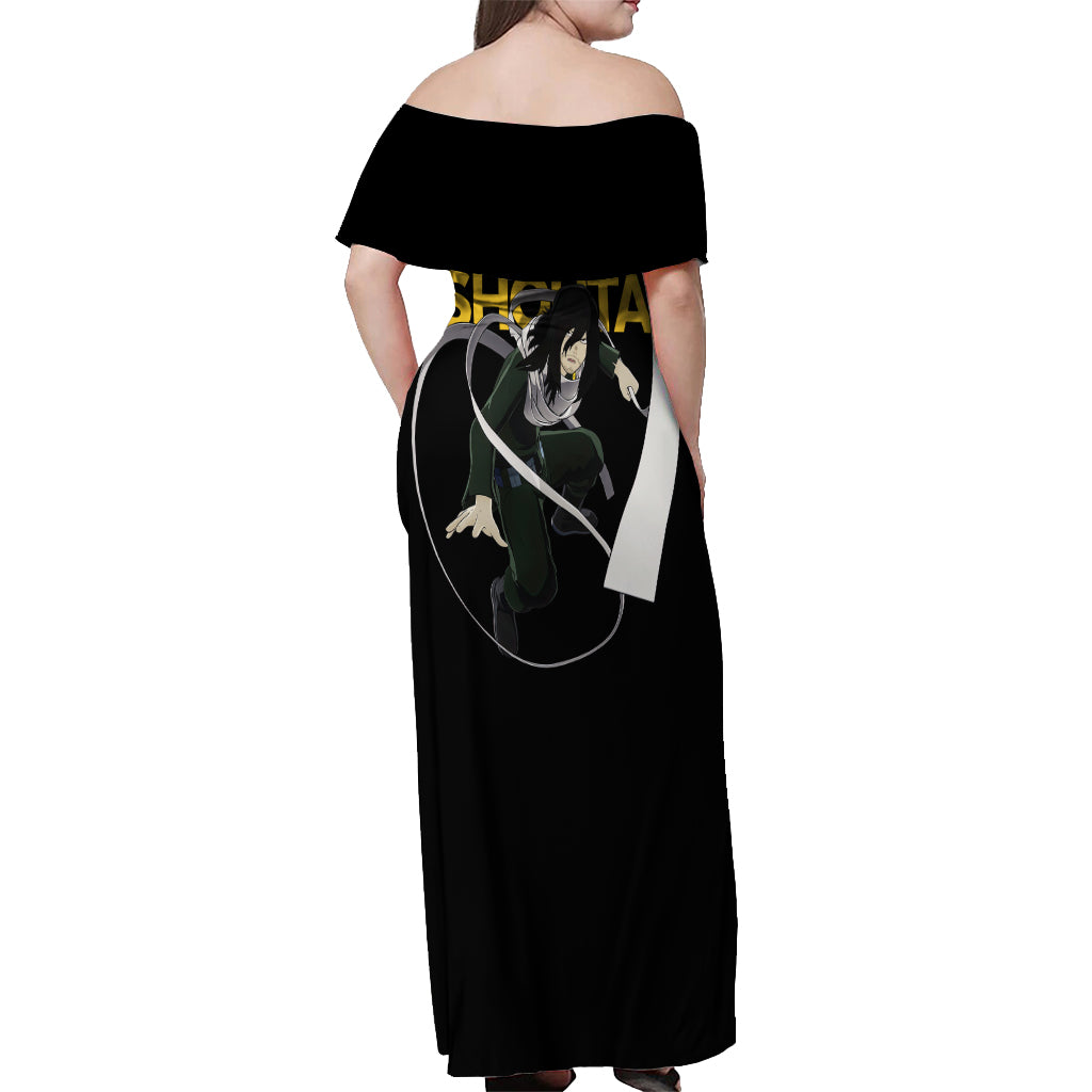 Shouta Aizawa Off Shoulder Maxi Dress