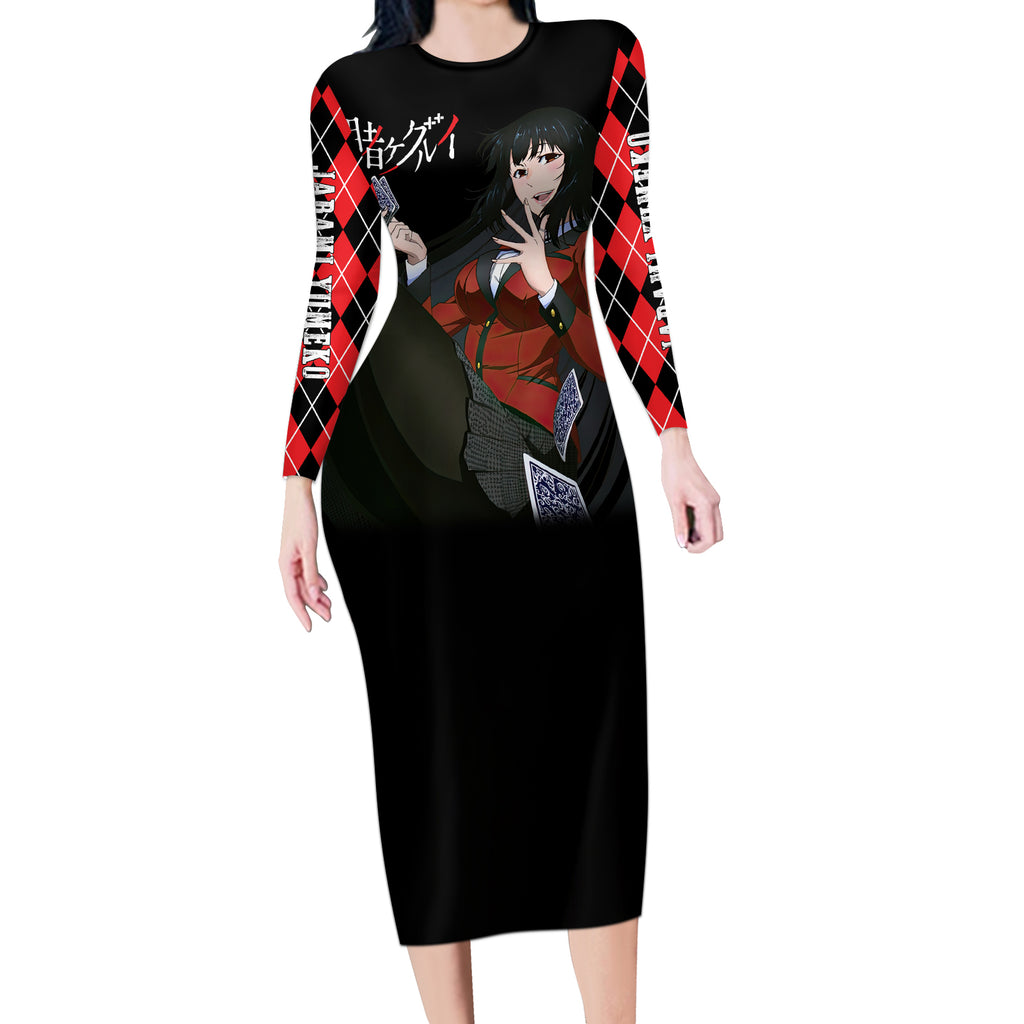 Jabami Yumeko Long Sleeve Bodycon Dress