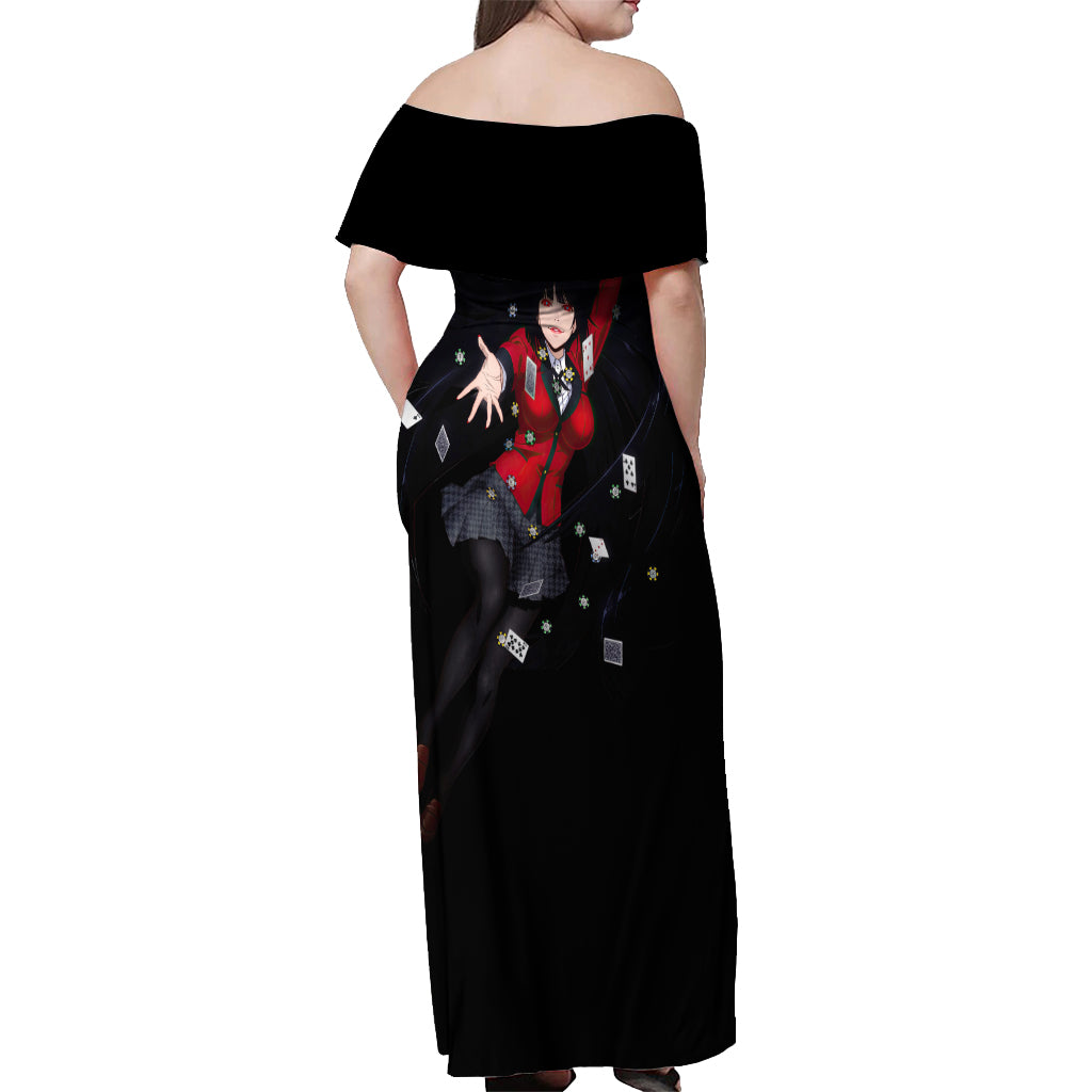 Jabami Yumeko Off Shoulder Maxi Dress