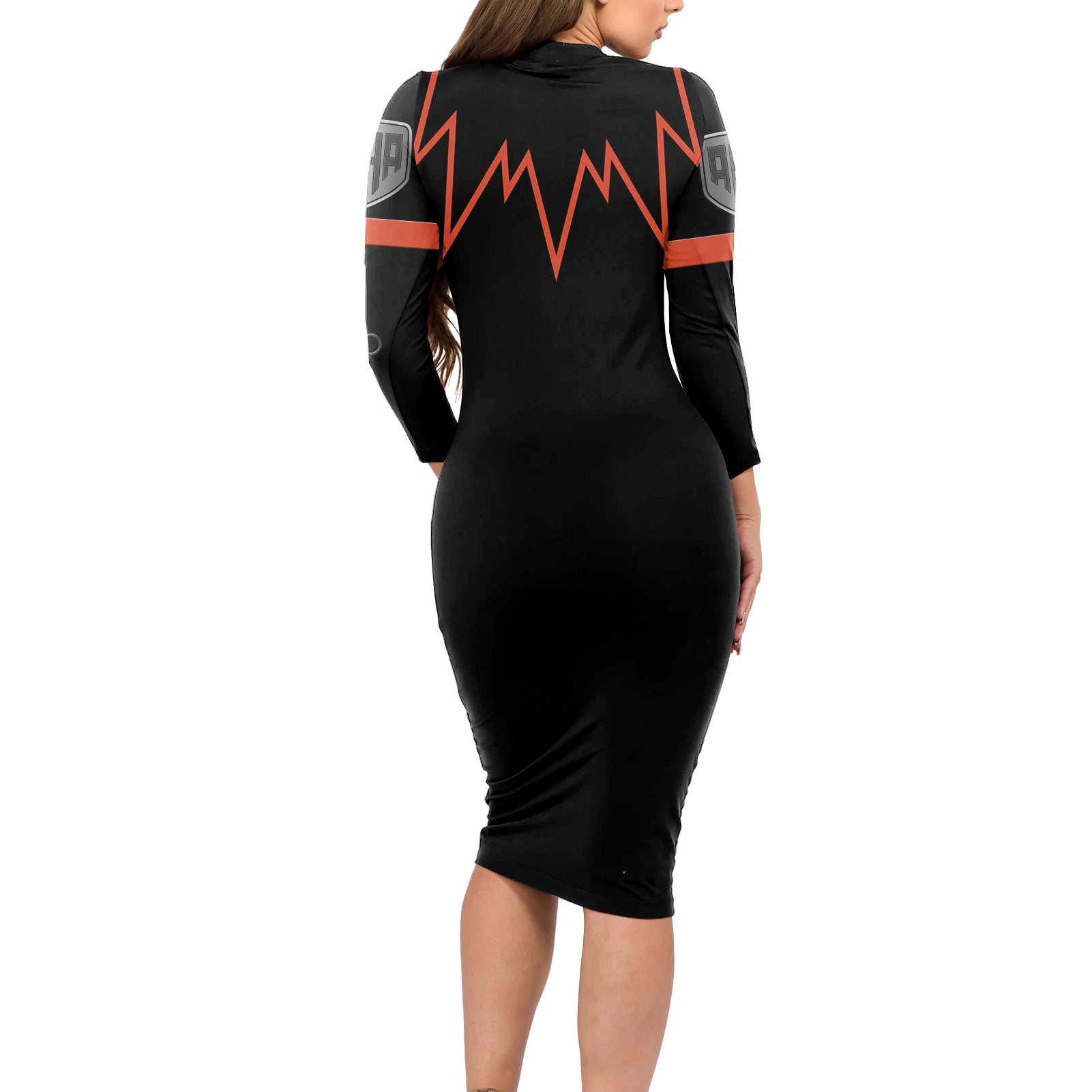 Musketeer Katsuki Bakugo - Anime Long Sleeve Bodycon Dress