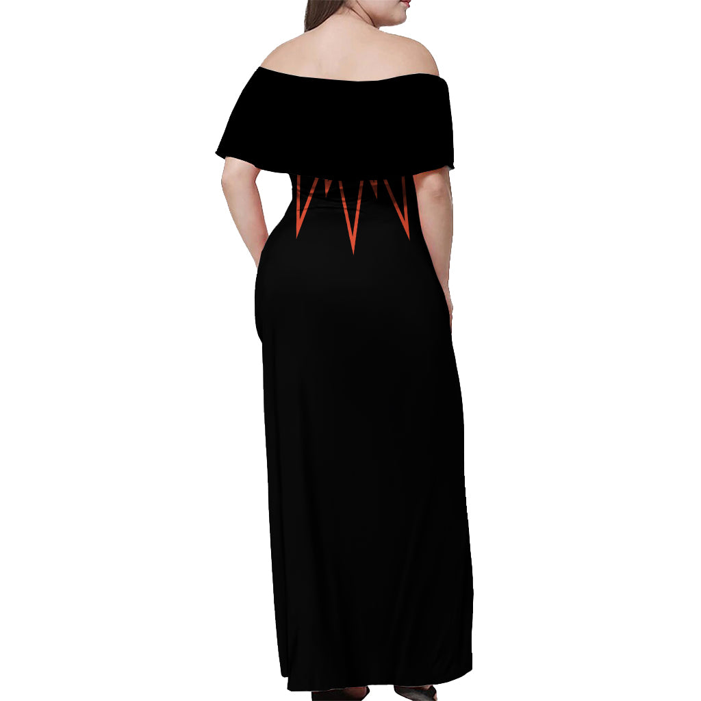 Musketeer Katsuki Bakugo - Anime Off Shoulder Maxi Dress