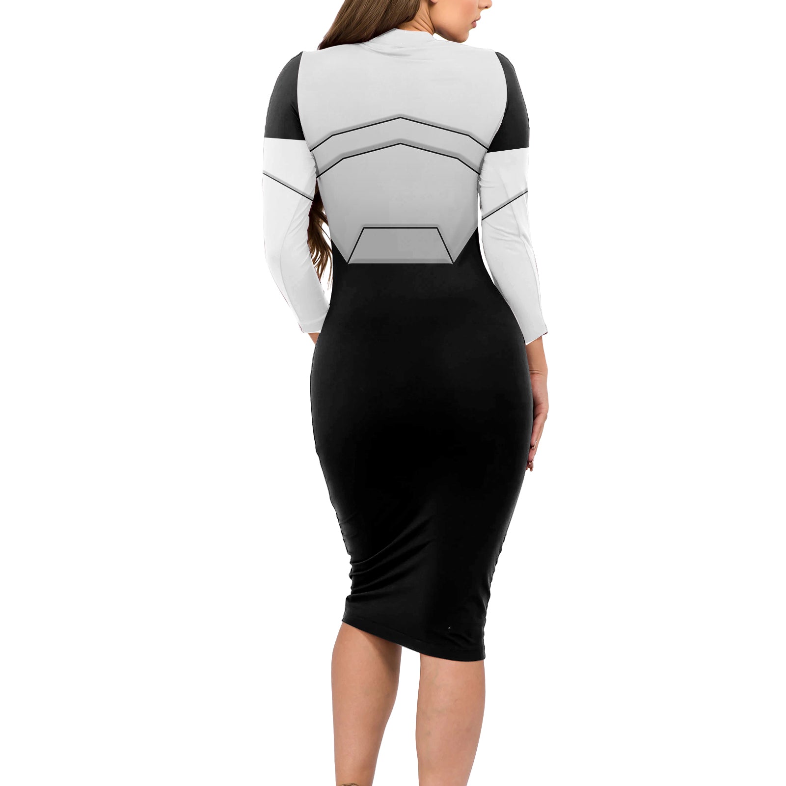 Tenya Iida Uniform Long Sleeve Bodycon Dress My Hero Academia