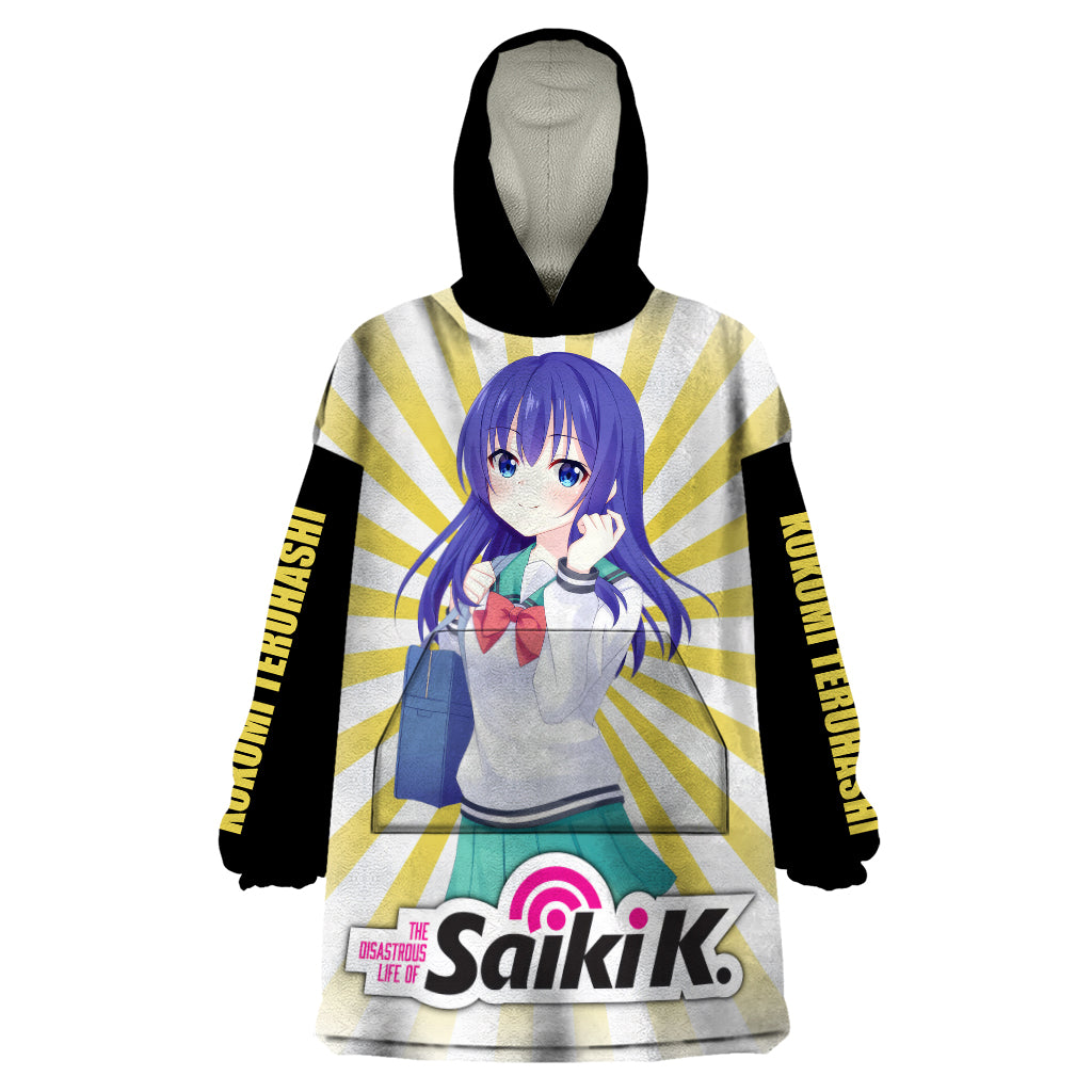 Saiki K Kokomi Teruhashi Wearable Blanket Hoodie The Disastrous Life of Saiki K
