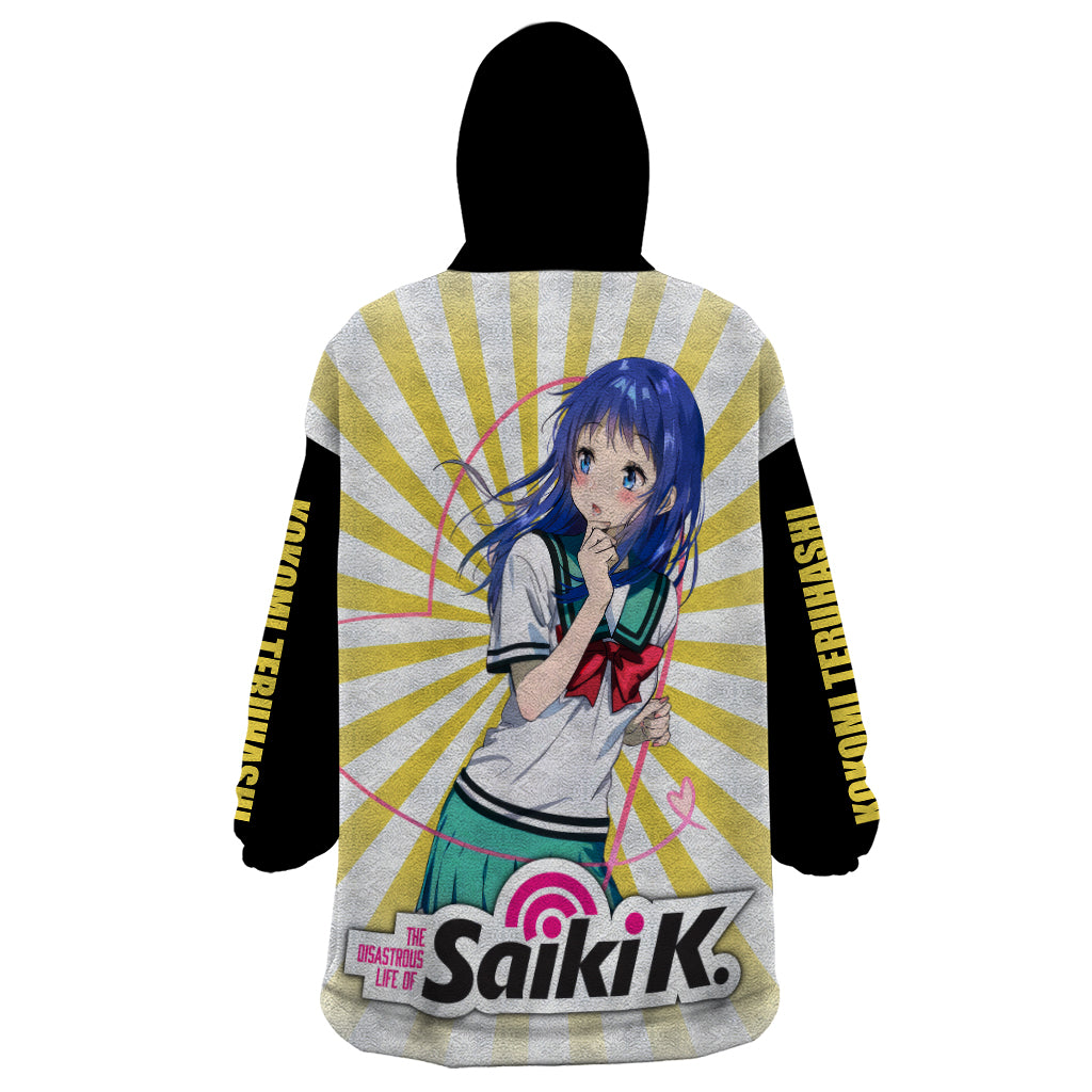 Saiki K Kokomi Teruhashi Wearable Blanket Hoodie The Disastrous Life of Saiki K