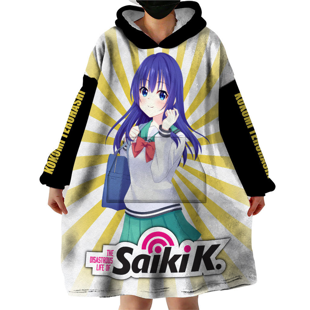 Saiki K Kokomi Teruhashi Wearable Blanket Hoodie The Disastrous Life of Saiki K