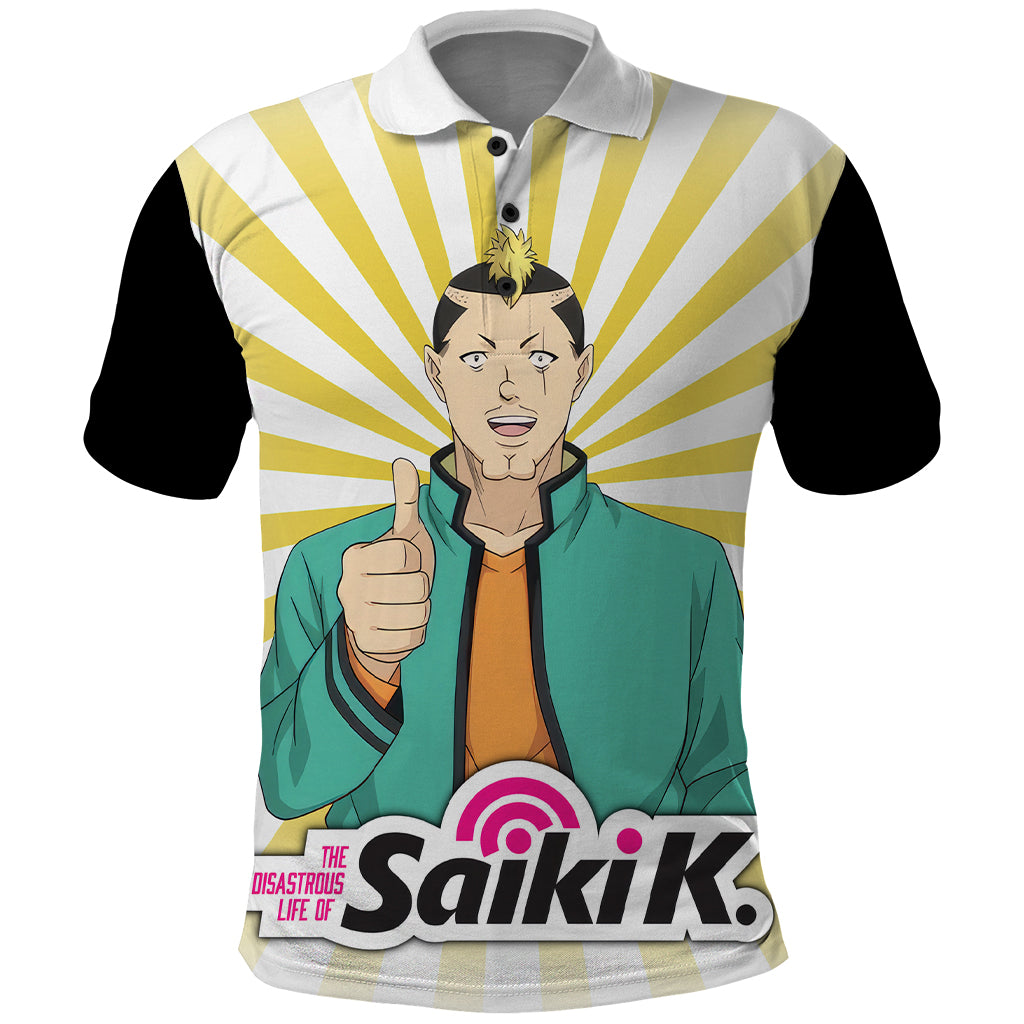 Saiki K Riki Nendou Polo Shirt The Disastrous Life of Saiki K