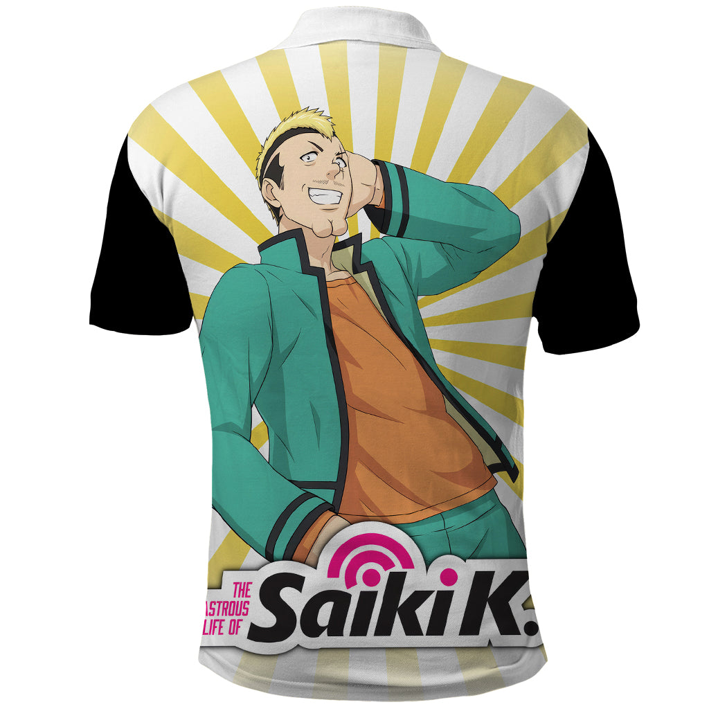 Saiki K Riki Nendou Polo Shirt The Disastrous Life of Saiki K