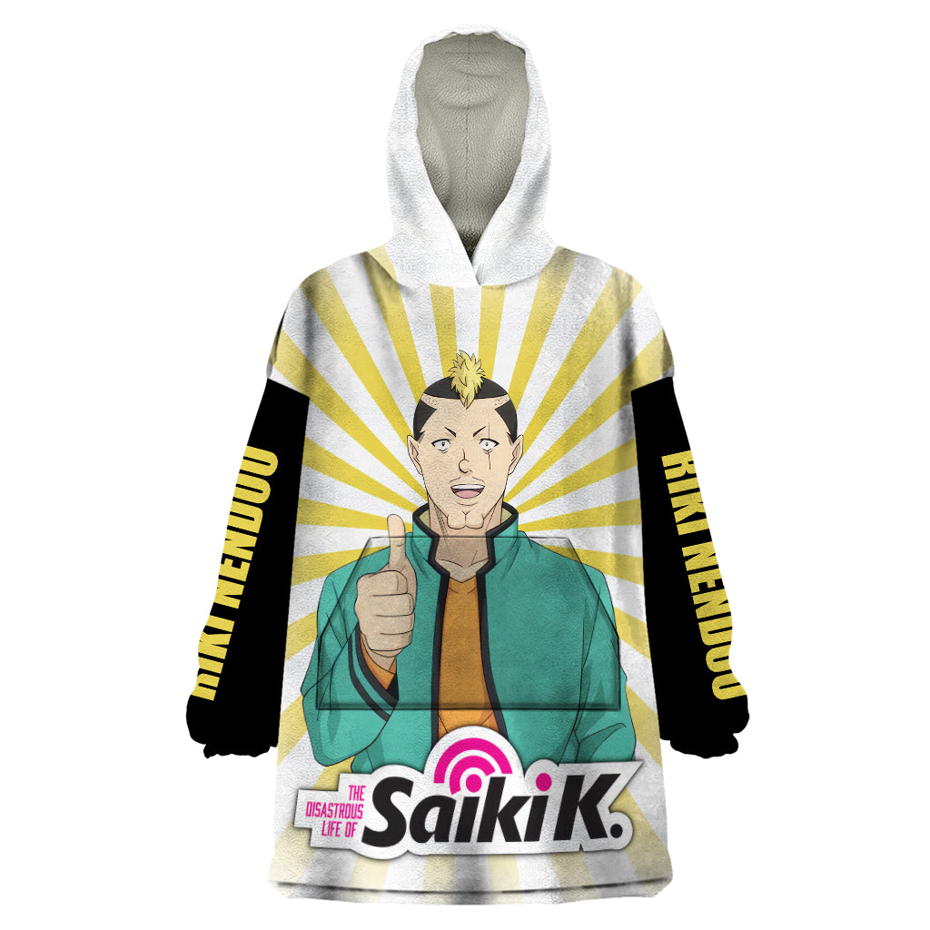 Saiki K Riki Nendou Wearable Blanket Hoodie The Disastrous Life of Saiki K