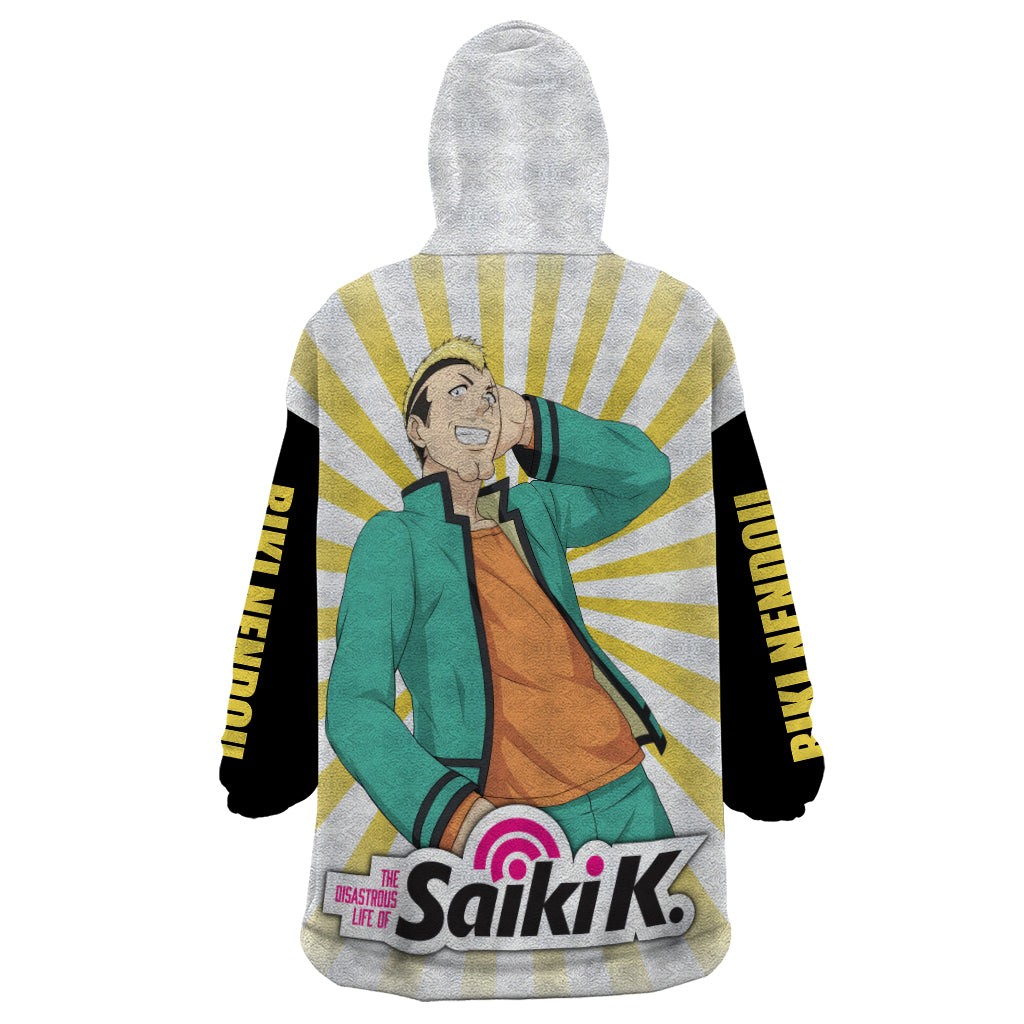 Saiki K Riki Nendou Wearable Blanket Hoodie The Disastrous Life of Saiki K