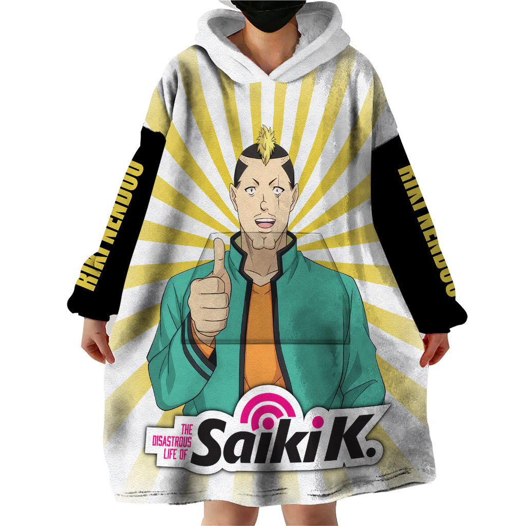 Saiki K Riki Nendou Wearable Blanket Hoodie The Disastrous Life of Saiki K