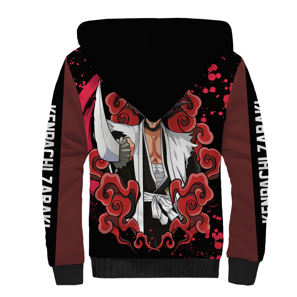 Kenpachi Zaraki Sherpa Hoodie Bleach