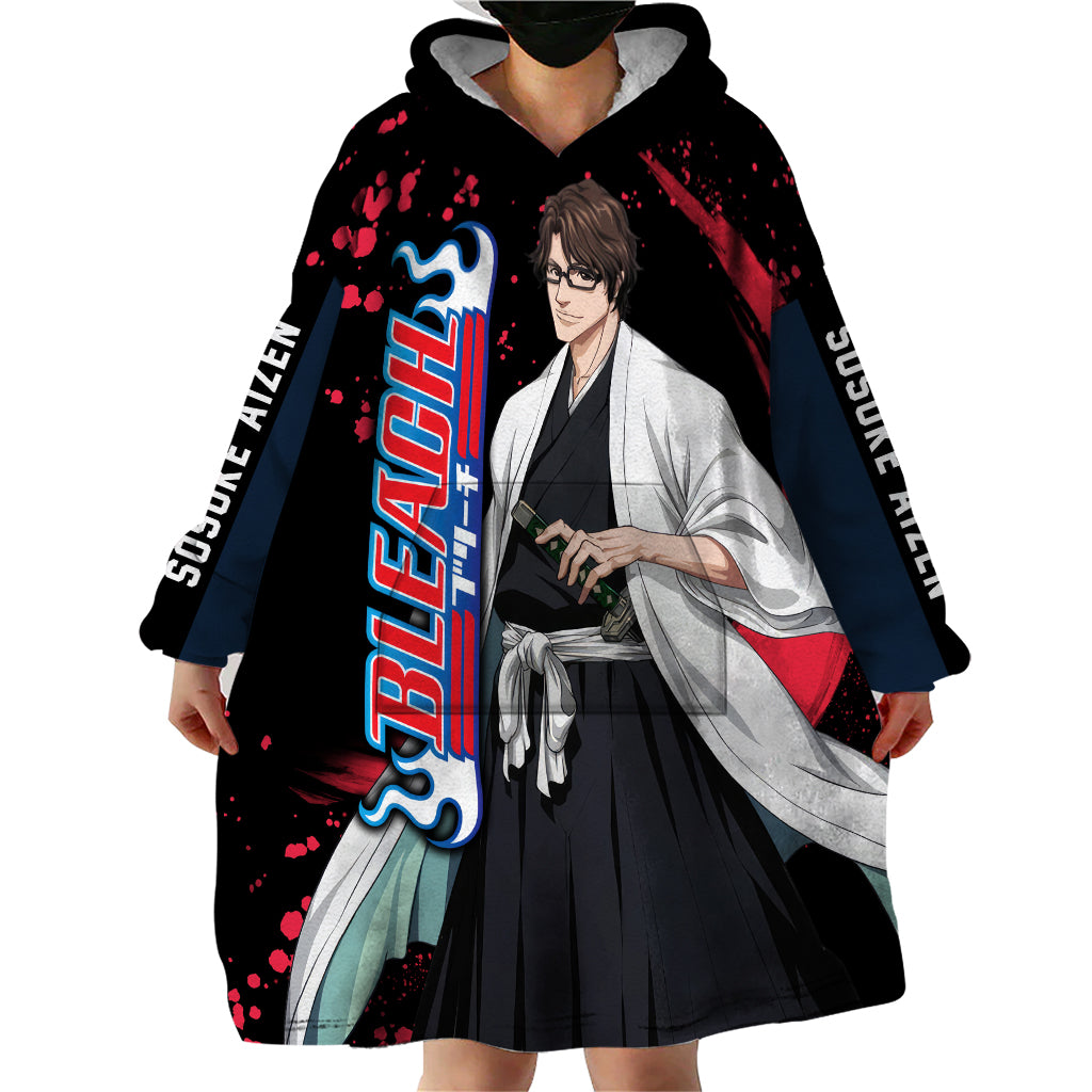 Sosuke Aizen Wearable Blanket Hoodie Bleach