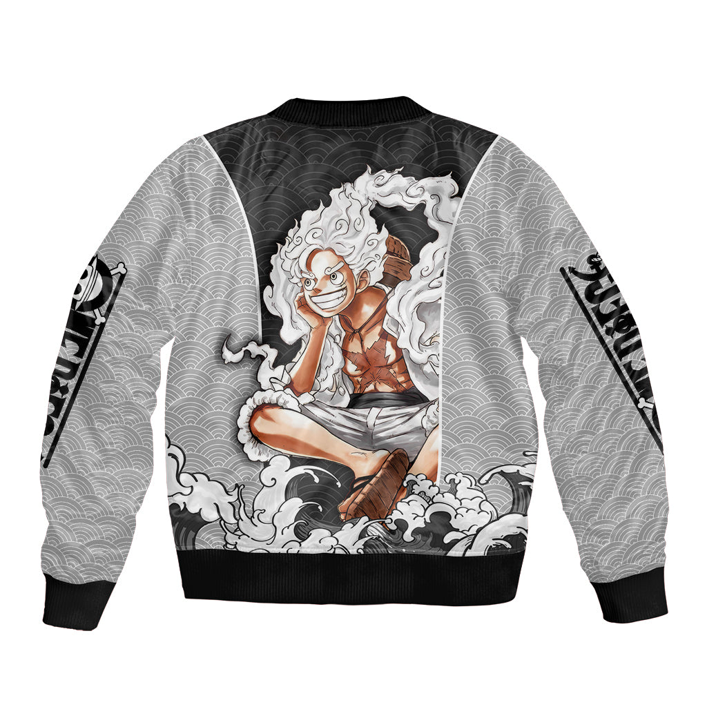 Monkey D Luffy Nika Gear 5 - One Piece Bomber Jacket Japan Anime Style