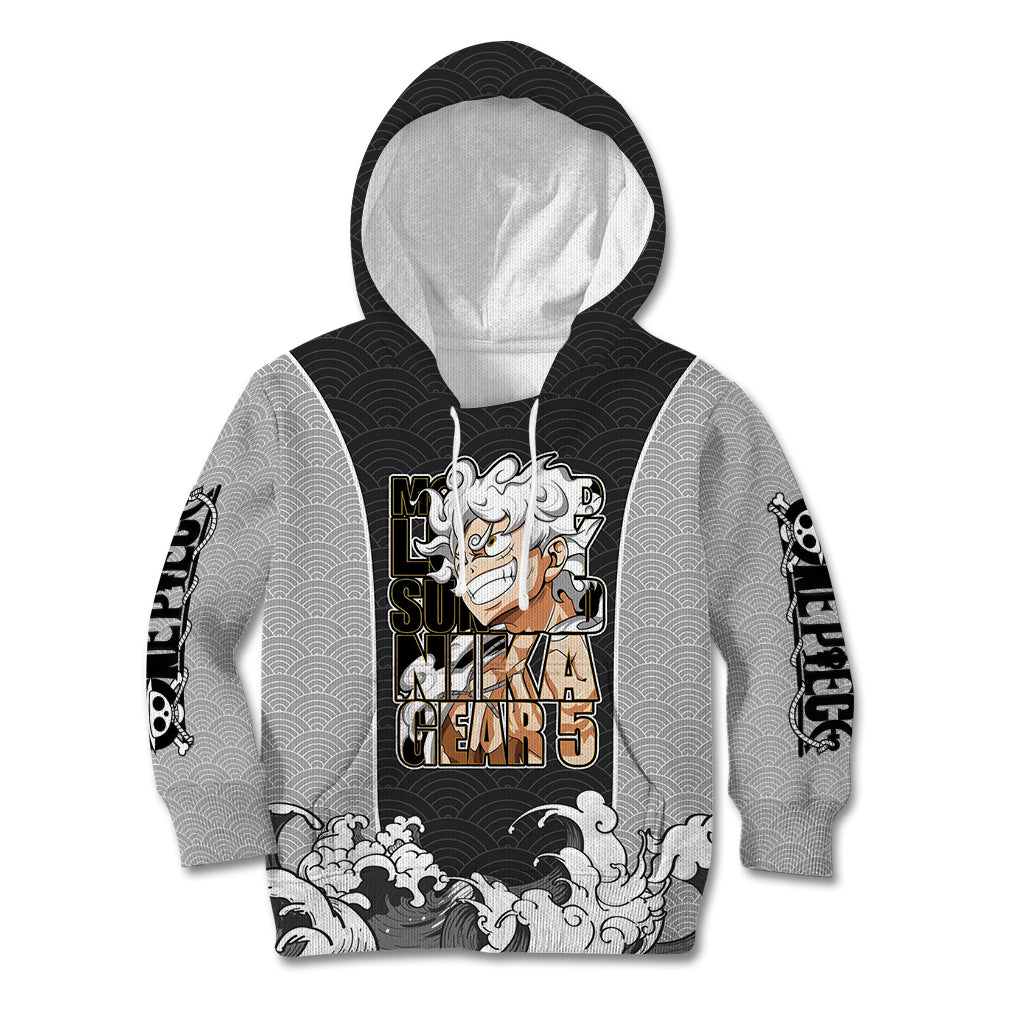 Monkey D Luffy Nika Gear 5 - One Piece Kid Hoodie Japan Anime Style