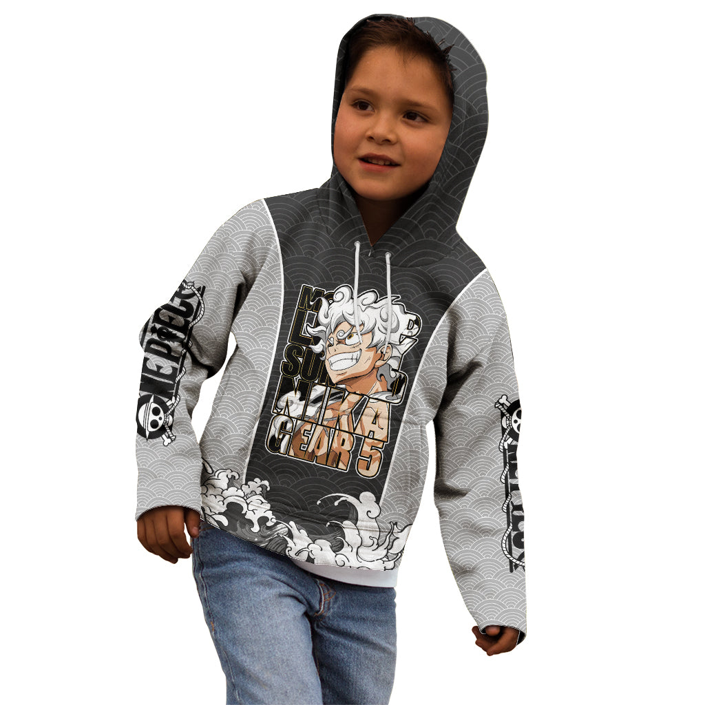 Monkey D Luffy Nika Gear 5 - One Piece Kid Hoodie Japan Anime Style