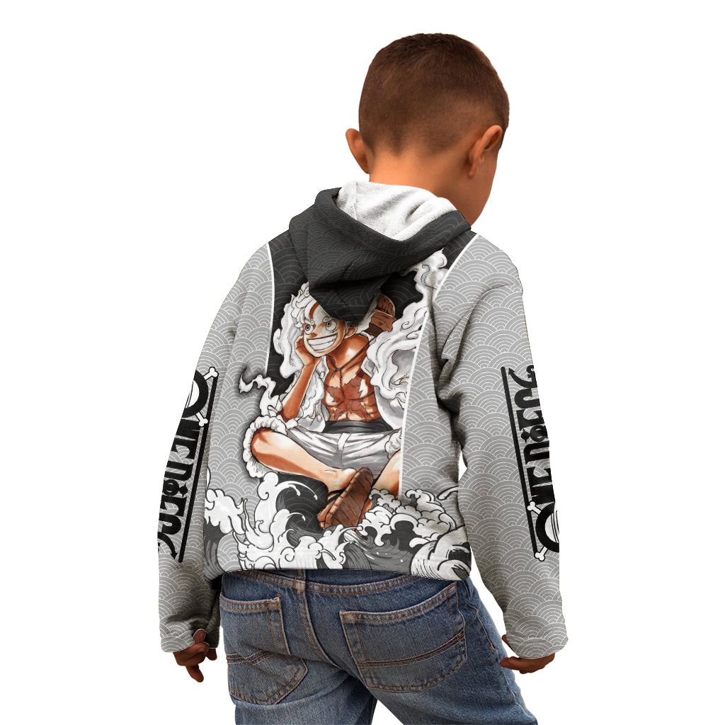 Monkey D Luffy Nika Gear 5 - One Piece Kid Hoodie Japan Anime Style