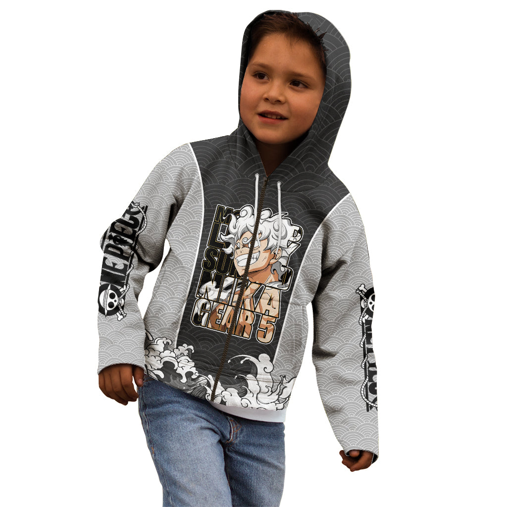 Monkey D Luffy Nika Gear 5 - One Piece Kid Hoodie Japan Anime Style