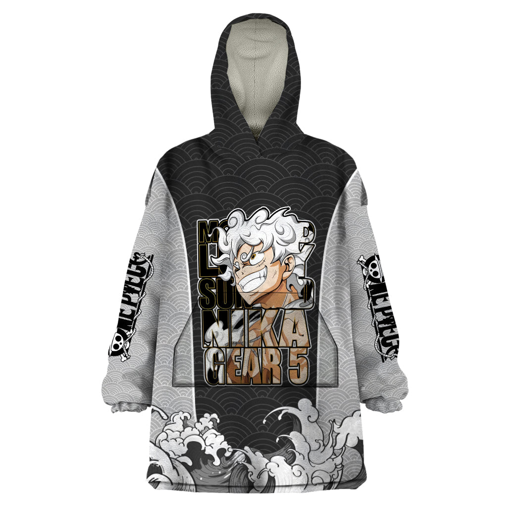 Monkey D Luffy Nika Gear 5 - One Piece Wearable Blanket Hoodie Japan Anime Style