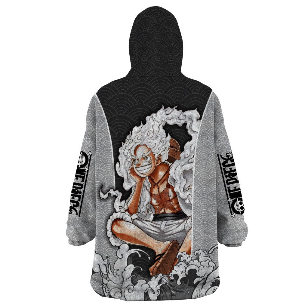 Monkey D Luffy Nika Gear 5 - One Piece Wearable Blanket Hoodie Japan Anime Style